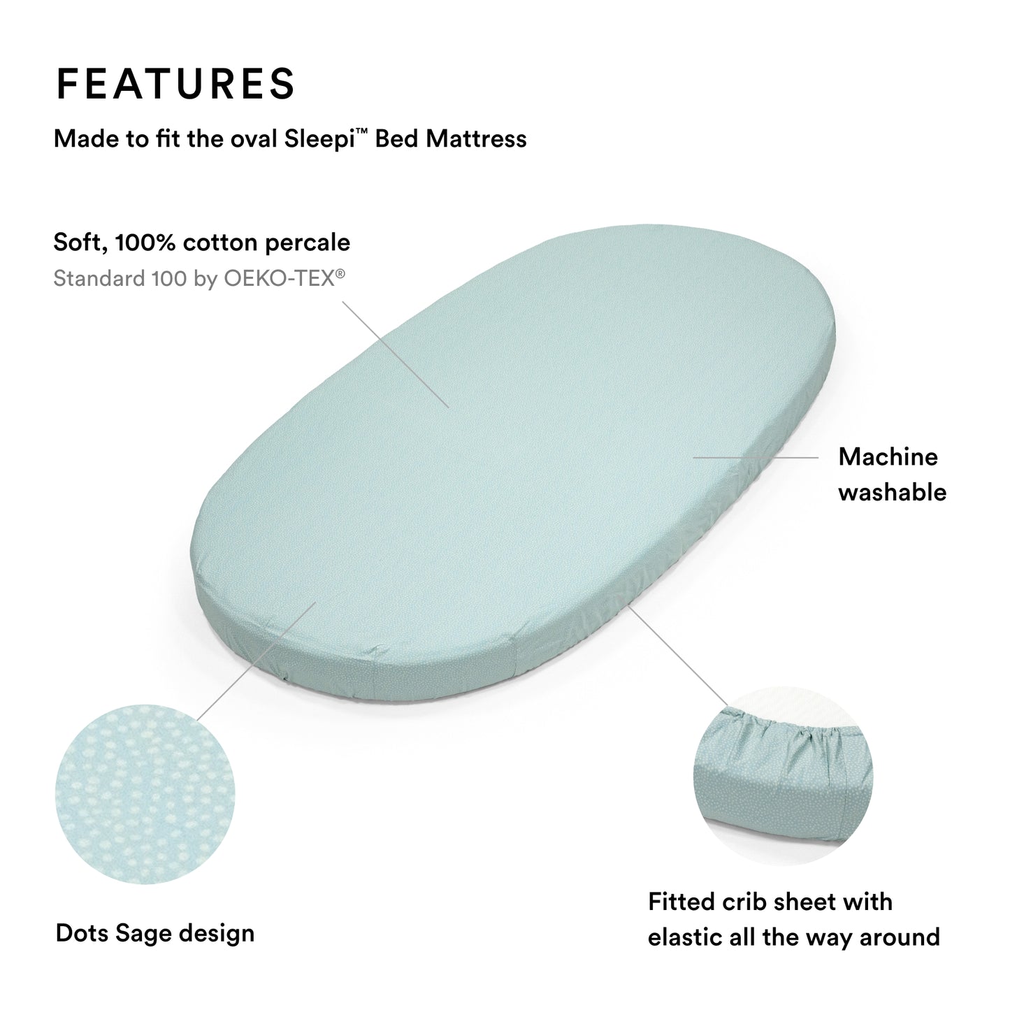 Stokke Sleepi Bed Fitted Sheet v3