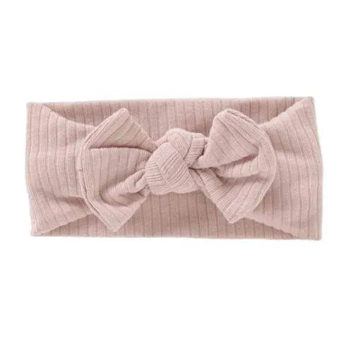 T&C Organic Cotton Ribbed Headband/BLUSH